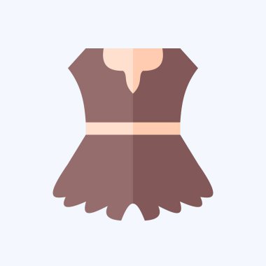 Simge Kıyafetler. Tarih öncesi sembolle ilgili. Düz stil. dizayn edilebilir