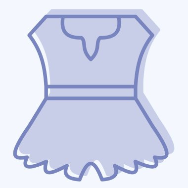 Simge Kıyafetler. Tarih öncesi sembolle ilgili. İki ton stili. dizayn edilebilir