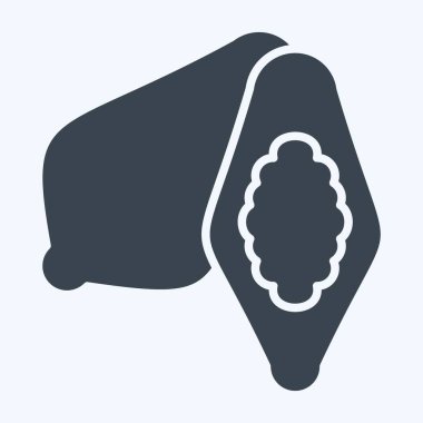 İkon kakao. Doğal Organik Kozmetik Sembolü ile ilgili. Kabartma tarzı. dizayn edilebilir