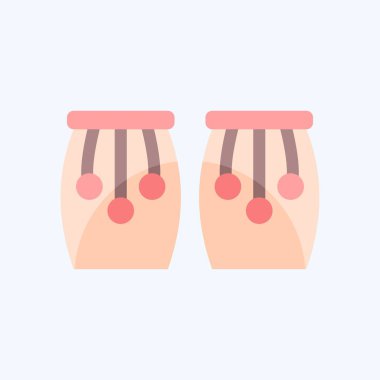 Simge Conga. Enstrümanlar sembolüyle ilgili. Düz stil. dizayn edilebilir