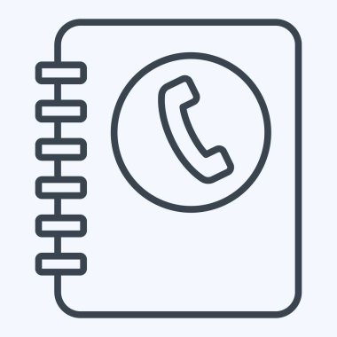 Simge İletişim Kitabı. İşletme sembolüyle ilgili. Sıra tarzı. dizayn edilebilir