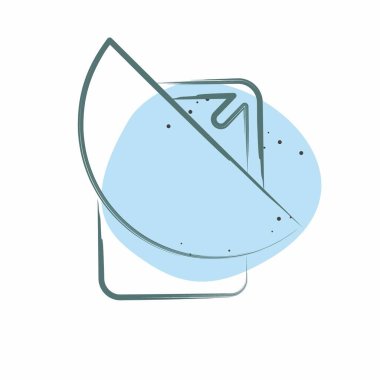 Simge Tabağı. İşletme sembolüyle ilgili. Renkli Leke Biçimi. dizayn edilebilir