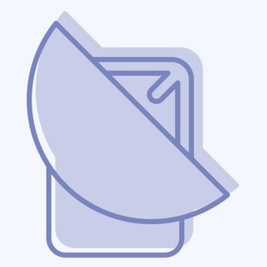 Simge Tabağı. İşletme sembolüyle ilgili. İki ton stili. dizayn edilebilir