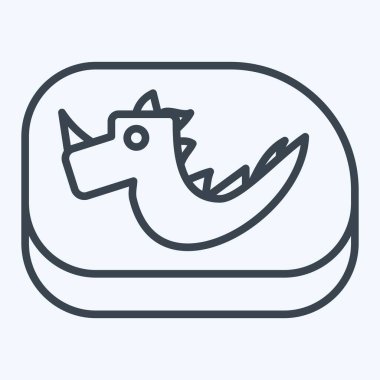 Simge Fosili. Tarih öncesi sembolle ilgili. Sıra tarzı. dizayn edilebilir