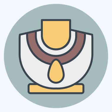 Simge Mücevherat. Tarih öncesi sembolle ilgili. renk arkadaşı stili. dizayn edilebilir