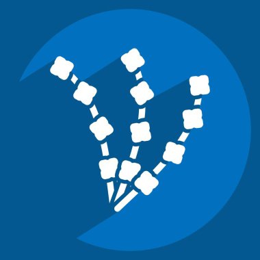 Icon Lavender. Doğal Organik Kozmetik Sembolü ile ilgili. Uzun gölge tarzı. dizayn edilebilir