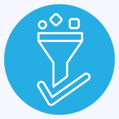 Simge Öncü Dönüşümü. Medya sembolüyle ilgili. Mavi gözlü. dizayn edilebilir