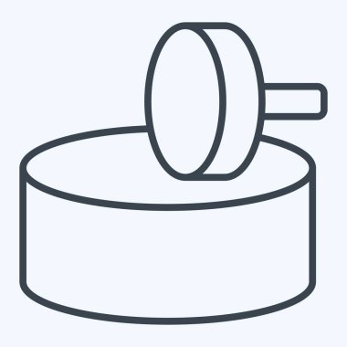 Simge değirmeni. Tarih öncesi sembolle ilgili. Sıra tarzı. dizayn edilebilir