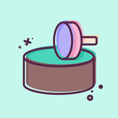 Simge değirmeni. Tarih öncesi sembolle ilgili. MBE tarzı. dizayn edilebilir