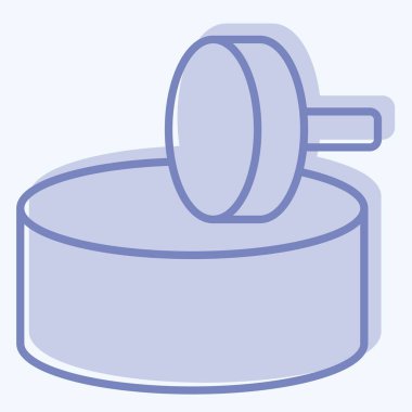 Simge değirmeni. Tarih öncesi sembolle ilgili. İki ton stili. dizayn edilebilir