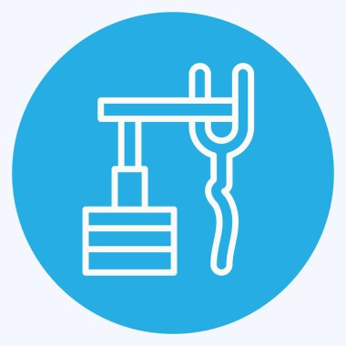 Simge Newton Beşiği. Tarih öncesi sembolle ilgili. Mavi gözlü. dizayn edilebilir