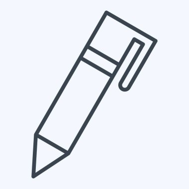 Simge Kalemi. İşletme sembolüyle ilgili. Sıra tarzı. dizayn edilebilir