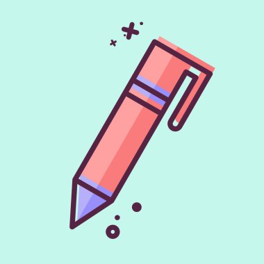 Simge Kalemi. İşletme sembolüyle ilgili. MBE tarzı. dizayn edilebilir