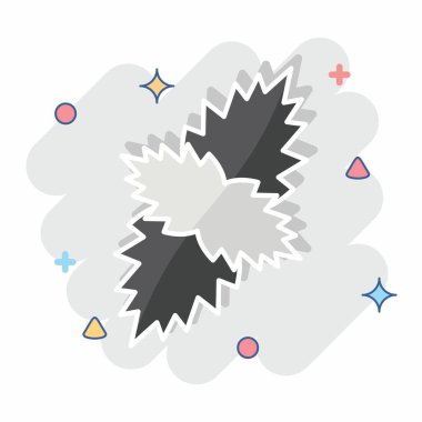 Nane Şekeri. Doğal Organik Kozmetik Sembolü ile ilgili. Çizgi roman. dizayn edilebilir