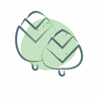 Icon Ftalate Free. Doğal Organik Kozmetik Sembolü ile ilgili. Renkli Leke Biçimi. dizayn edilebilir