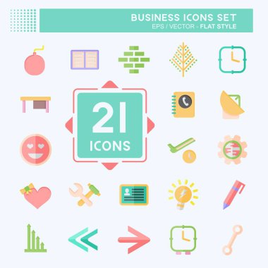 Simge kümesi işi. Eğitim sembolüyle ilgili. Düz stil. dizayn edilebilir