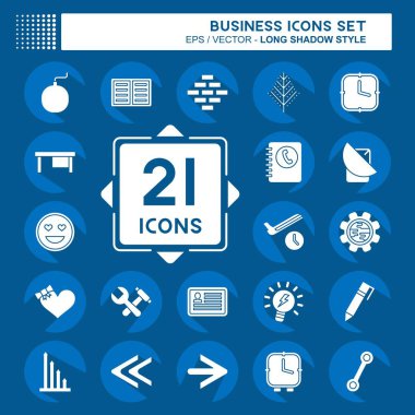 Simge kümesi işi. Eğitim sembolüyle ilgili. Uzun gölge tarzı. dizayn edilebilir