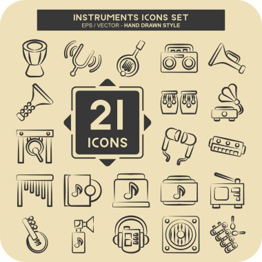 Simge Ayarlama Aletleri. Mucik sembolüyle ilgili. El çizimi tarzı. dizayn edilebilir