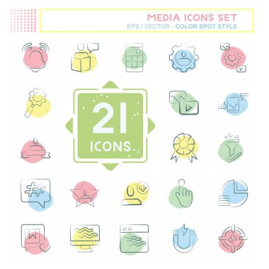 Simge Ayarlama Ortamı. Eğitim sembolüyle ilgili. Renkli Leke Biçimi. dizayn edilebilir