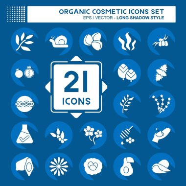 Simge Doğal Organik Kozmetik. Eğitim sembolüyle ilgili. Uzun gölge tarzı. dizayn edilebilir