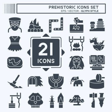 Tarih Öncesi Simge Ayarları. Eğitim sembolüyle ilgili. Kabartma tarzı. dizayn edilebilir