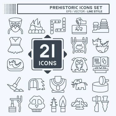 Tarih Öncesi Simge Ayarları. Eğitim sembolüyle ilgili. Sıra tarzı. dizayn edilebilir