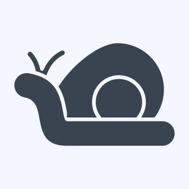 İkon Salyangoz. Doğal Organik Kozmetik Sembolü ile ilgili. Kabartma tarzı. dizayn edilebilir