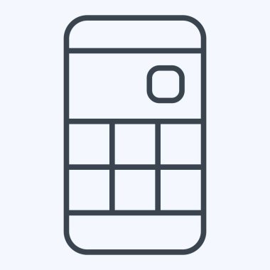 Simge Sosyal Ağı. Medya sembolüyle ilgili. Sıra tarzı. dizayn edilebilir