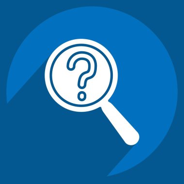 Simge Şüphelisi. Polis sembolüyle ilgili. Uzun gölge tarzı. dizayn edilebilir