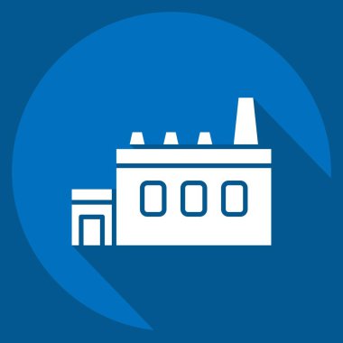 Simge Atık Tedavisi. Geri dönüşüm sembolüyle ilgili. Uzun gölge tarzı. dizayn edilebilir