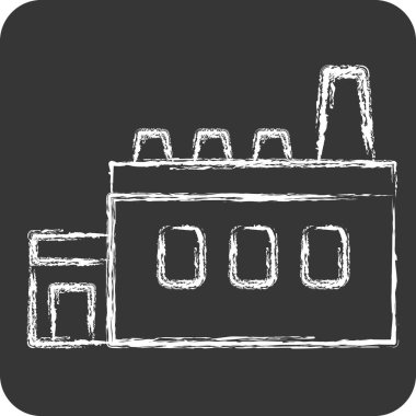 Simge Atık Tedavisi. Geri dönüşüm sembolüyle ilgili. Tebeşir stili. dizayn edilebilir