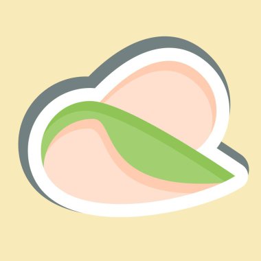 Çıkartmalı badem. Doğal Organik Kozmetik Sembolü ile ilgili. dizayn edilebilir