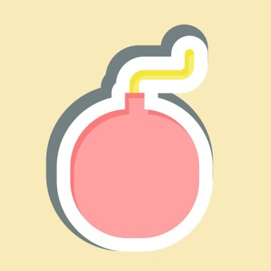 Etiket Bombası. İşletme sembolüyle ilgili. dizayn edilebilir