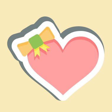 Etiketli Hediye Aşkı. İşletme sembolüyle ilgili. dizayn edilebilir