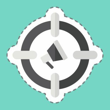 Çıkartma hattı reklam hedeflemeyi kesti. Medya sembolüyle ilgili. dizayn edilebilir