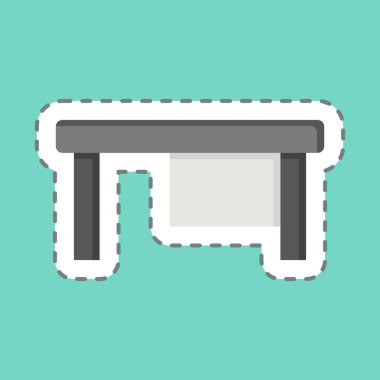 Çıkartma hattı Bilgisayar Tablosunu kesti. İşletme sembolüyle ilgili. dizayn edilebilir