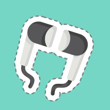 Çıkartma çizgisi Handfree 'yi kesti. Enstrümanlar sembolüyle ilgili. dizayn edilebilir