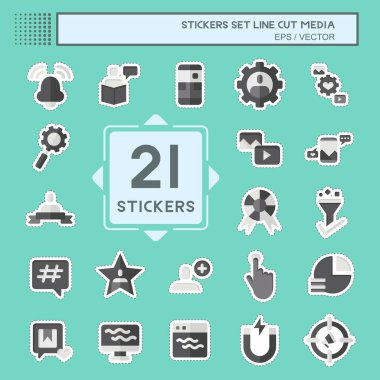 Çıkartma çizgisi Ortam Ayarla Eğitim sembolüyle ilgili. dizayn edilebilir