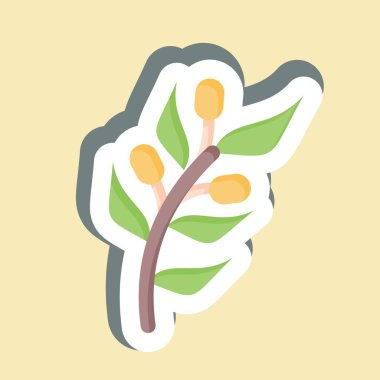 Yapıştırıcı zeytin. Doğal Organik Kozmetik Sembolü ile ilgili. dizayn edilebilir