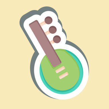 Etiket Sitar. Enstrümanlar sembolüyle ilgili. dizayn edilebilir