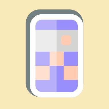 Yapışkan Sosyal Ağ. Medya sembolüyle ilgili. dizayn edilebilir