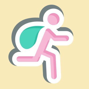 Etiket Hırsızı. Polis sembolüyle ilgili. dizayn edilebilir