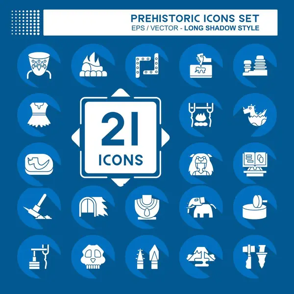 Tarih Öncesi Simge Ayarları. Eğitim sembolüyle ilgili. Uzun gölge tarzı. dizayn edilebilir