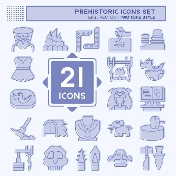 Tarih Öncesi Simge Ayarları. Eğitim sembolüyle ilgili. İki ton stili. dizayn edilebilir