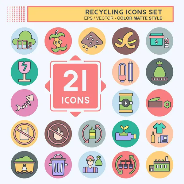 Simge Geri Dönüşümü Ayarla. Eğitim sembolüyle ilgili. renk arkadaşı stili. dizayn edilebilir