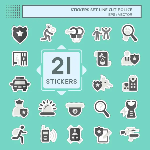 Çıkartma çizgisi, Set Polisi. Eğitim sembolüyle ilgili. dizayn edilebilir