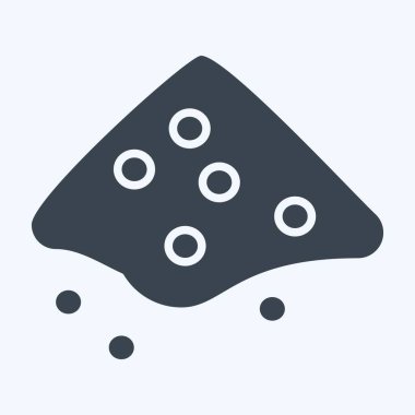 Simge Külü. Geri dönüşüm sembolüyle ilgili. Kabartma tarzı. dizayn edilebilir