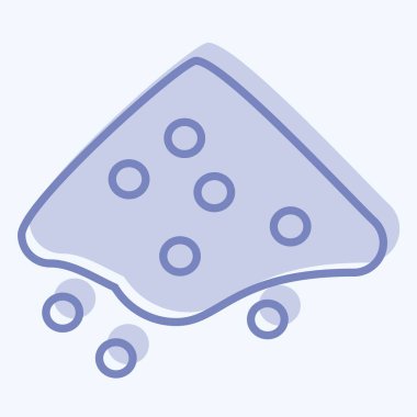 Simge Külü. Geri dönüşüm sembolüyle ilgili. İki ton stili. dizayn edilebilir