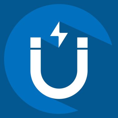 Simge Attrack. Medya sembolüyle ilgili. Uzun gölge tarzı. dizayn edilebilir