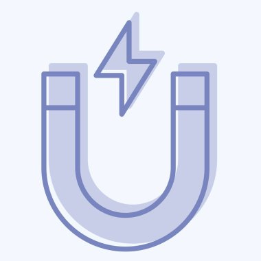 Simge Attrack. Medya sembolüyle ilgili. İki ton stili. dizayn edilebilir